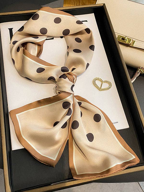 Cozy Polka Dot Tie-Dye Scarf for Winter Warmth