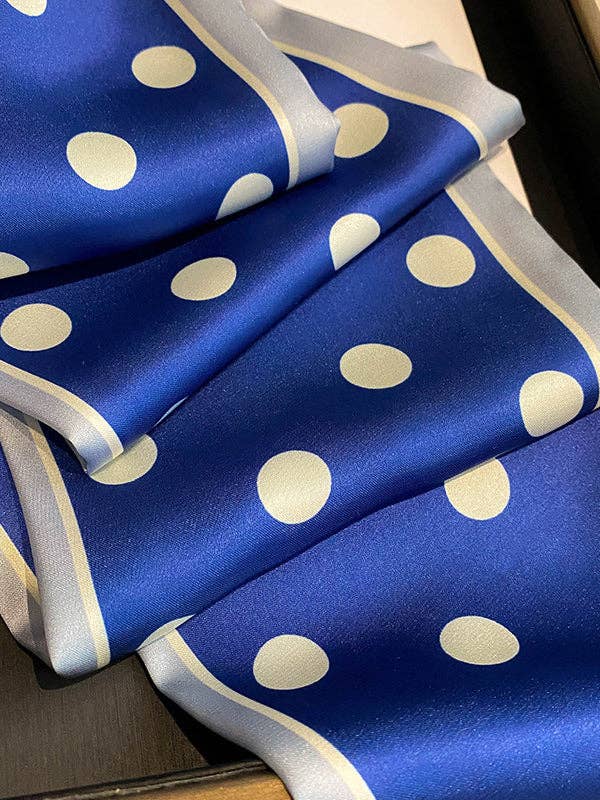 Cozy Polka Dot Tie-Dye Scarf for Winter Warmth