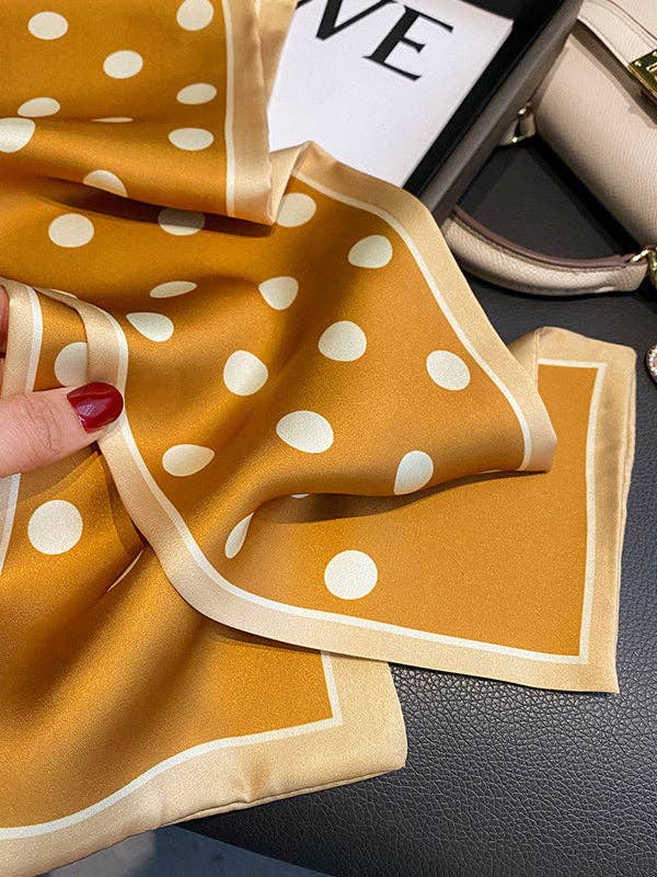 Cozy Polka Dot Tie-Dye Scarf for Winter Warmth