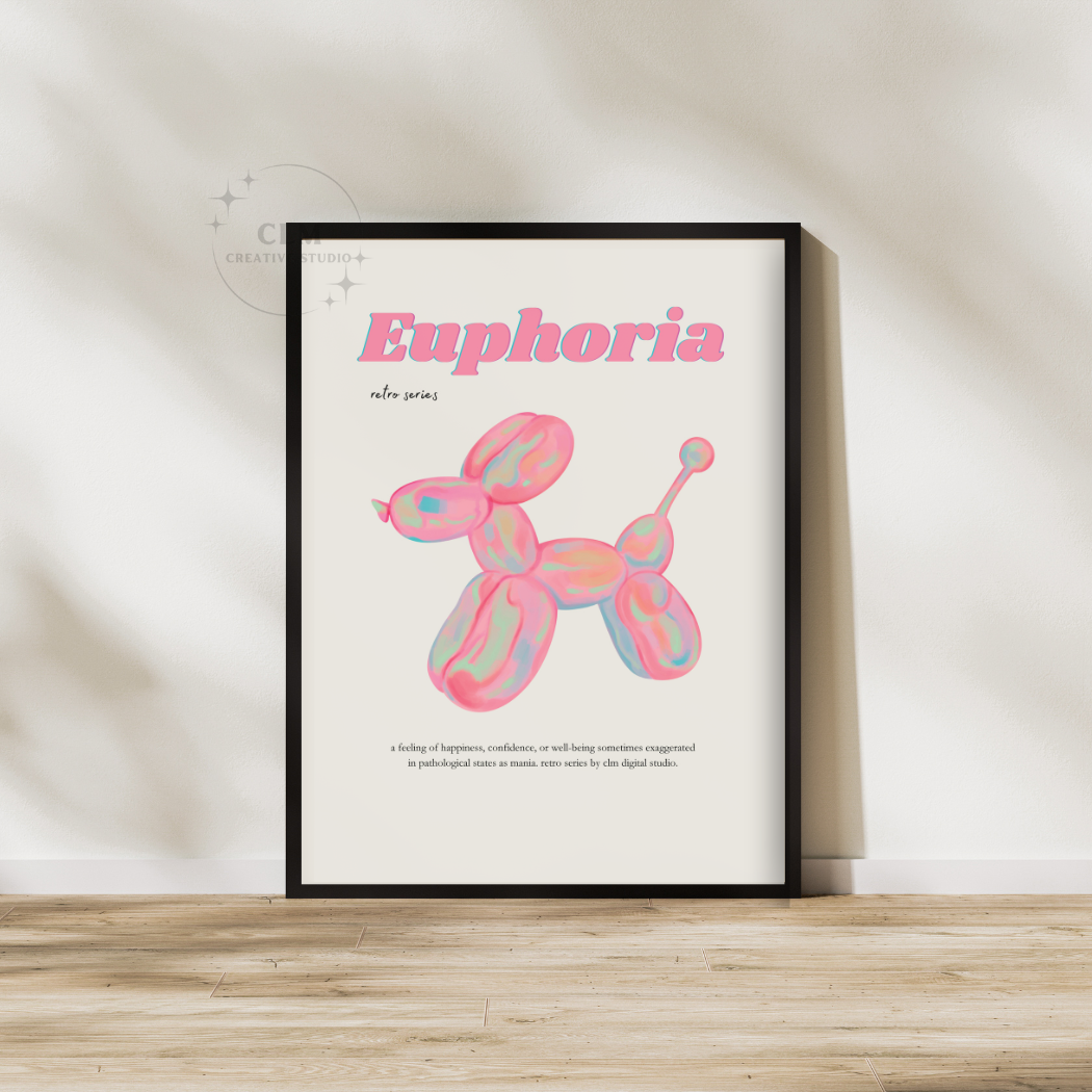 Pink Nostalgic Euphoria Wall Art Prints