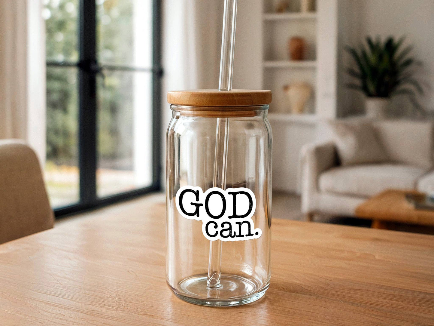 God Can | Vinyl Christian Sticker | Waterproof Faith Sticker