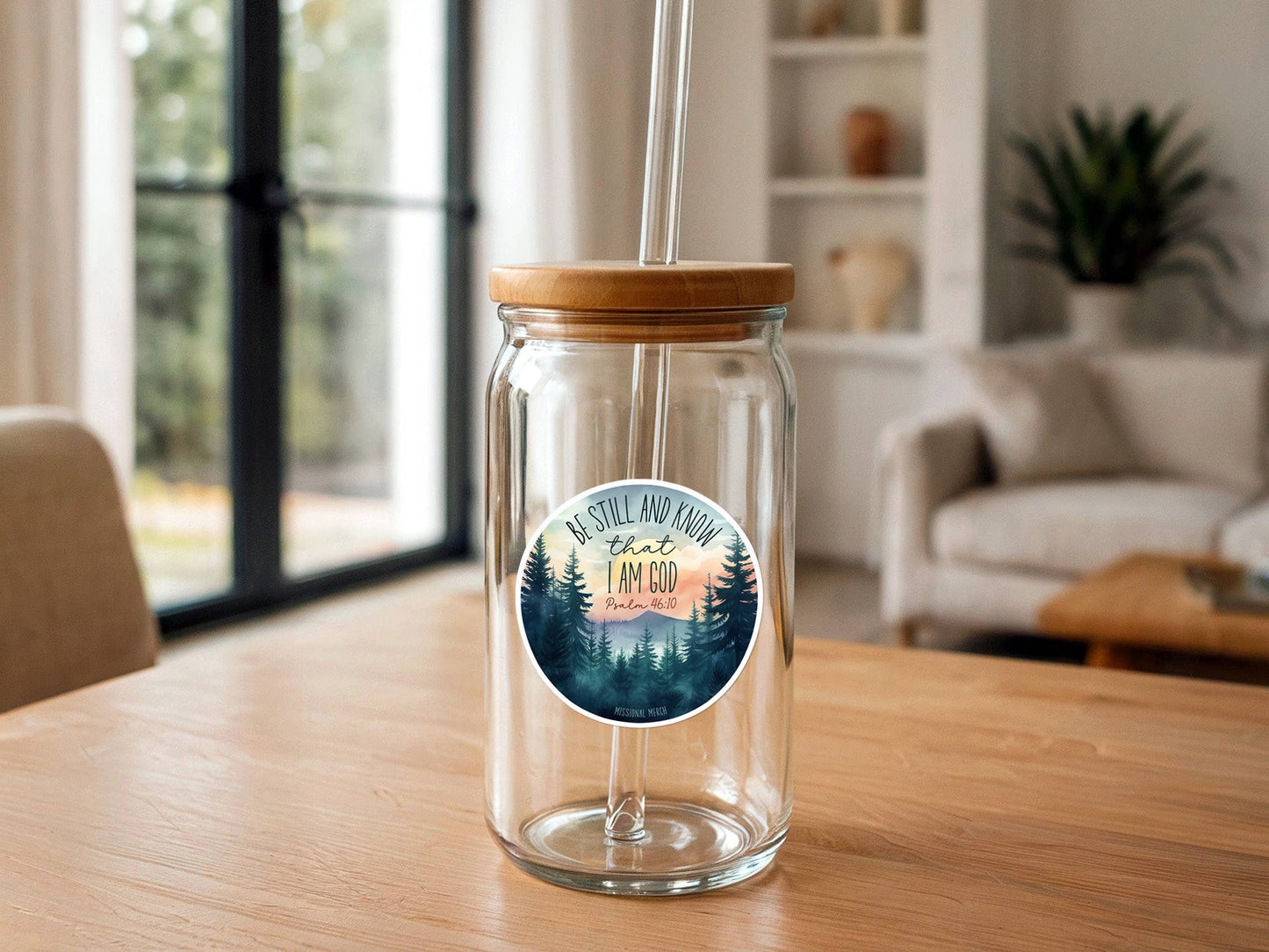 Be Still and Know That I Am God | Christian Sticker | Scenic