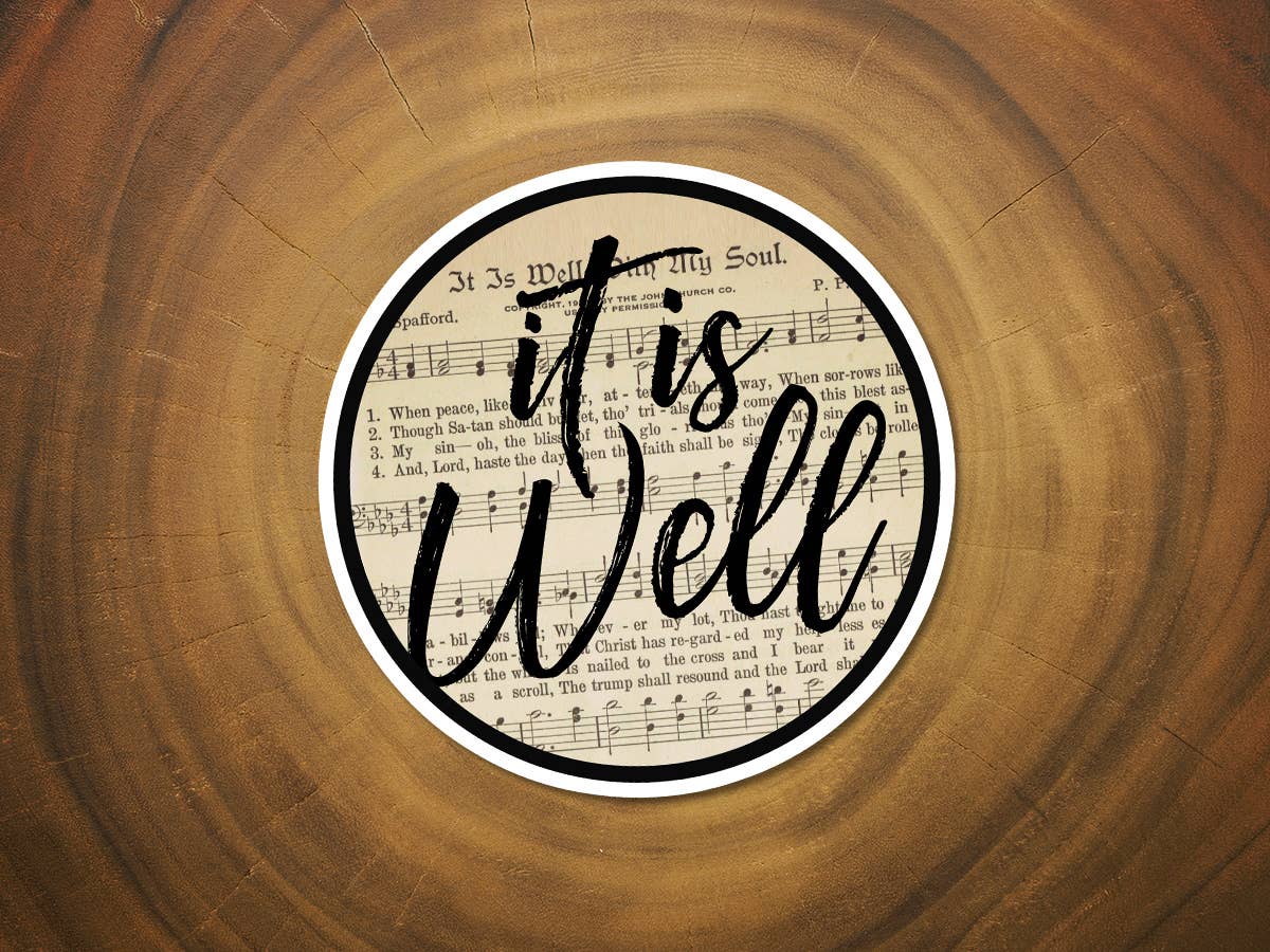 It Is Well With My Soul (Nostalgic) | Christian Hymn Sticker