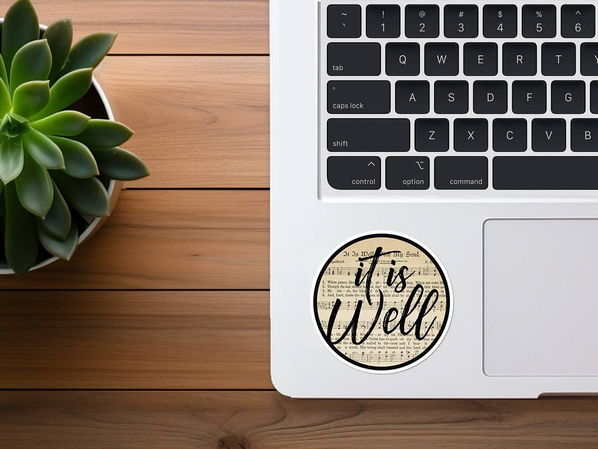 It Is Well With My Soul (Nostalgic) | Christian Hymn Sticker