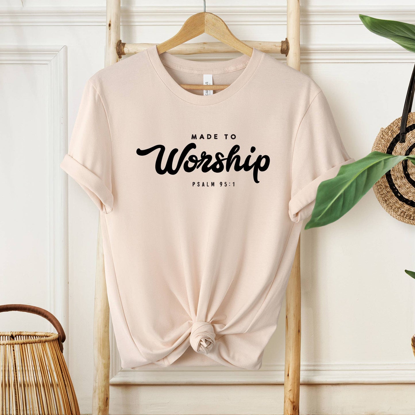 Made To Worship Psalm 95:1 Shirt, Bible Verse Shirt