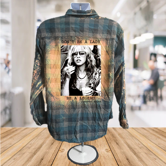 Be a Legend Bleached Button Down Shirt