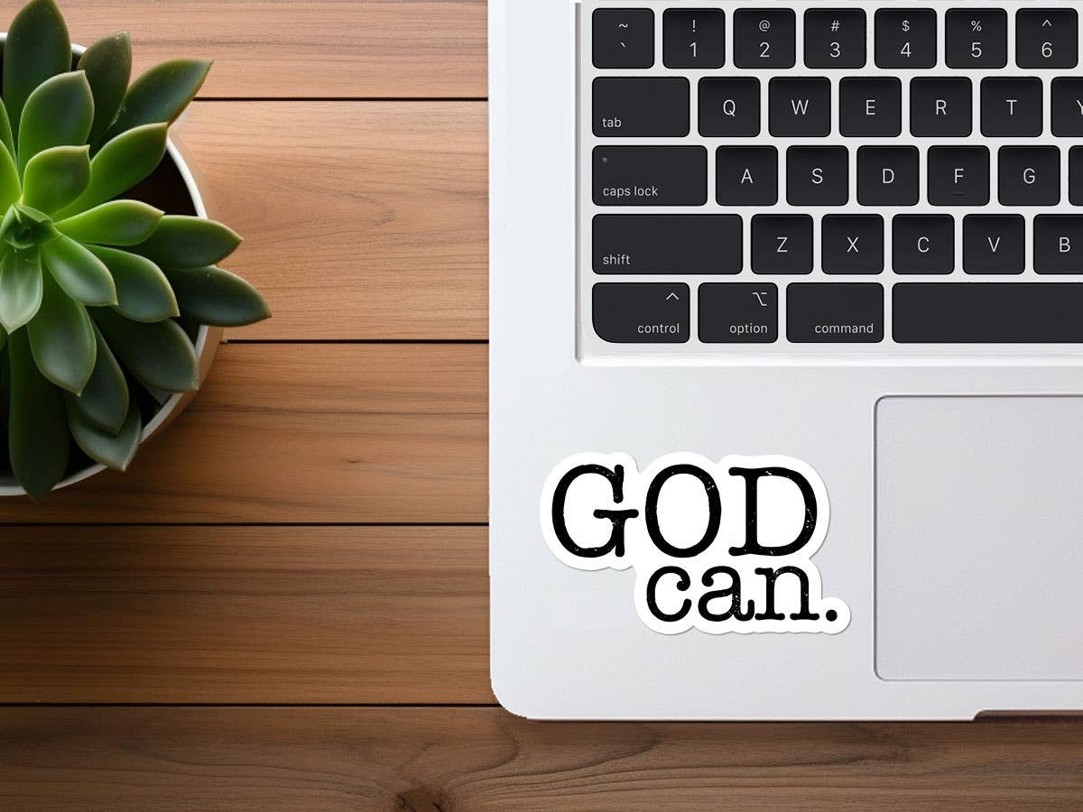 God Can | Vinyl Christian Sticker | Waterproof Faith Sticker