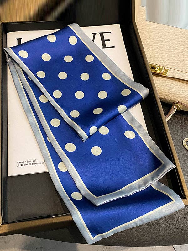 Cozy Polka Dot Tie-Dye Scarf for Winter Warmth