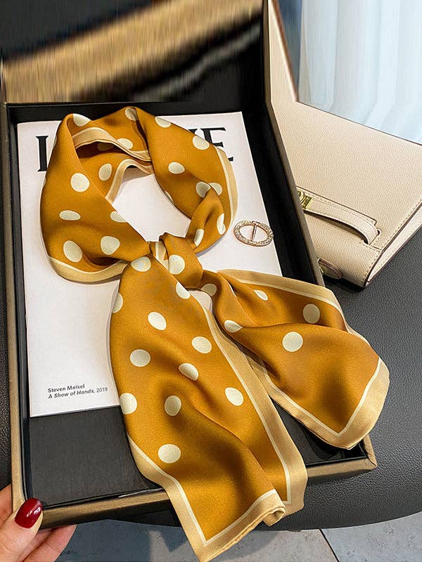 Cozy Polka Dot Tie-Dye Scarf for Winter Warmth