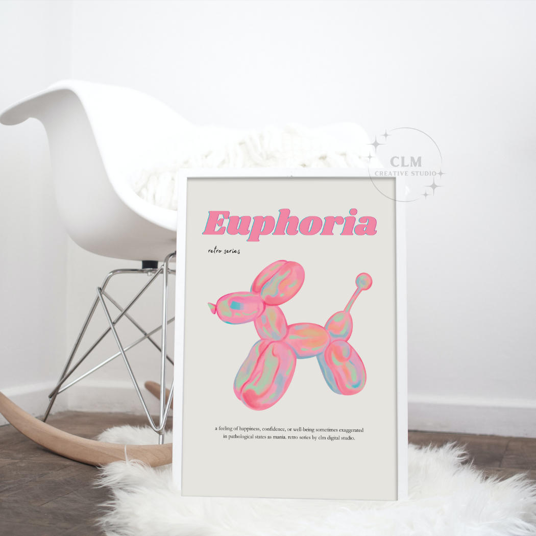 Pink Nostalgic Euphoria Wall Art Prints