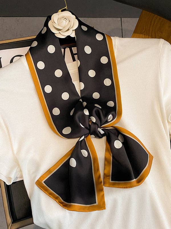 Cozy Polka Dot Tie-Dye Scarf for Winter Warmth