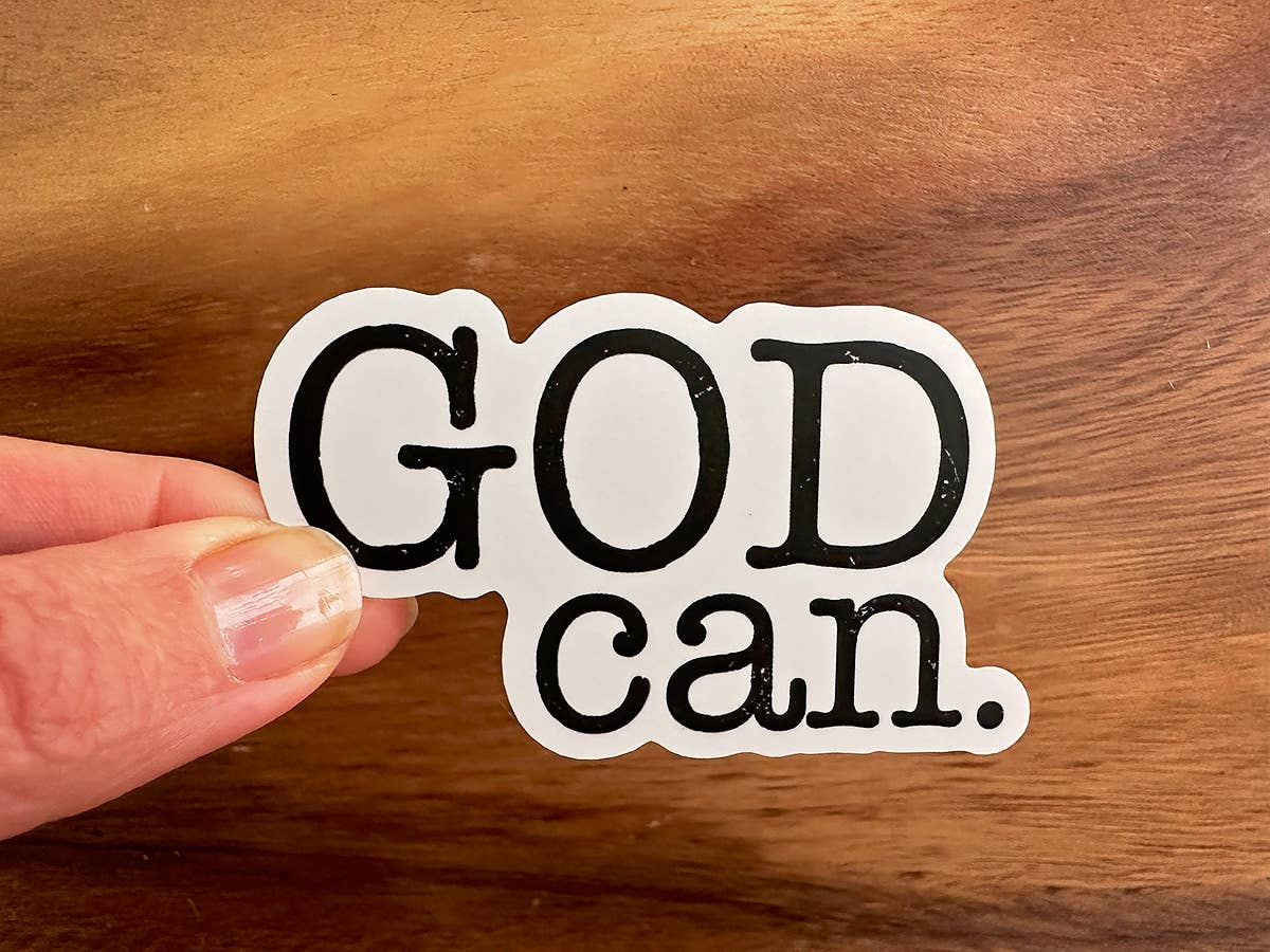 God Can | Vinyl Christian Sticker | Waterproof Faith Sticker