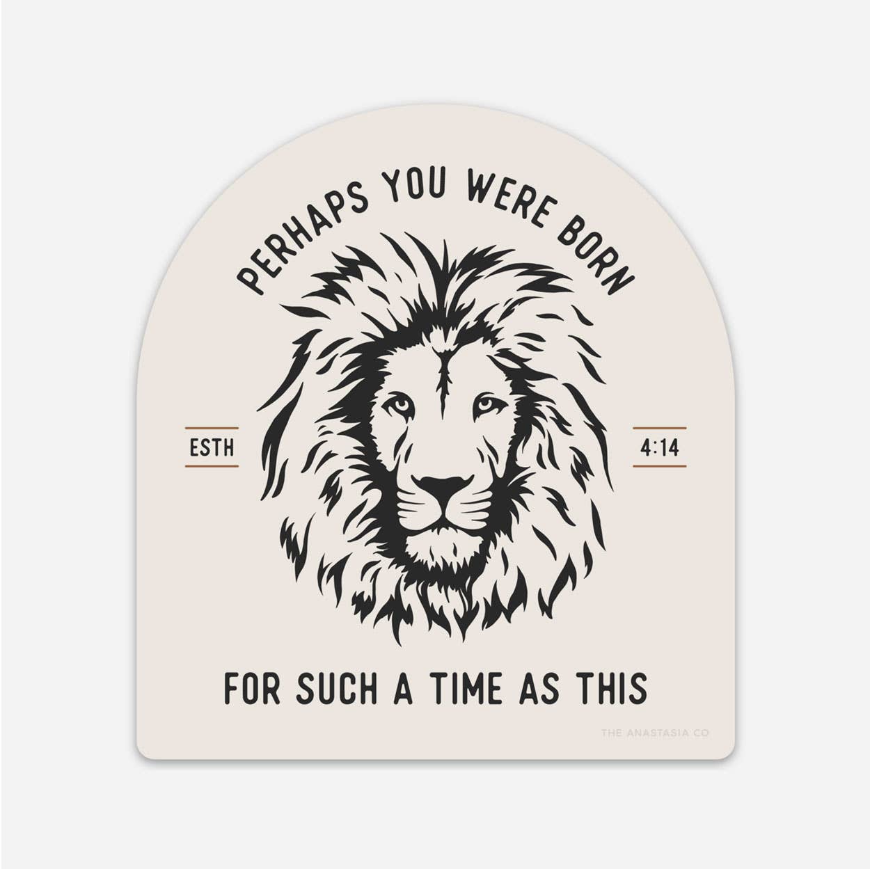 For Such a Time as This Esther Lion Sticker - Ivory