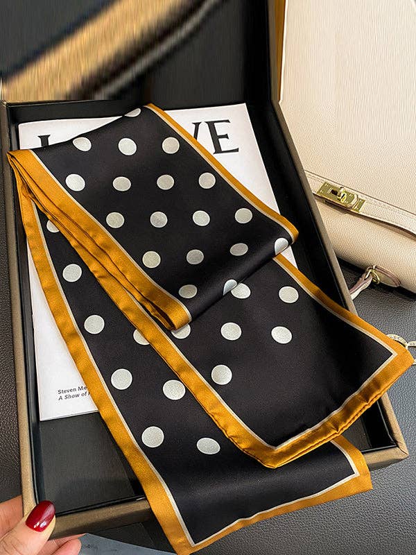 Cozy Polka Dot Tie-Dye Scarf for Winter Warmth