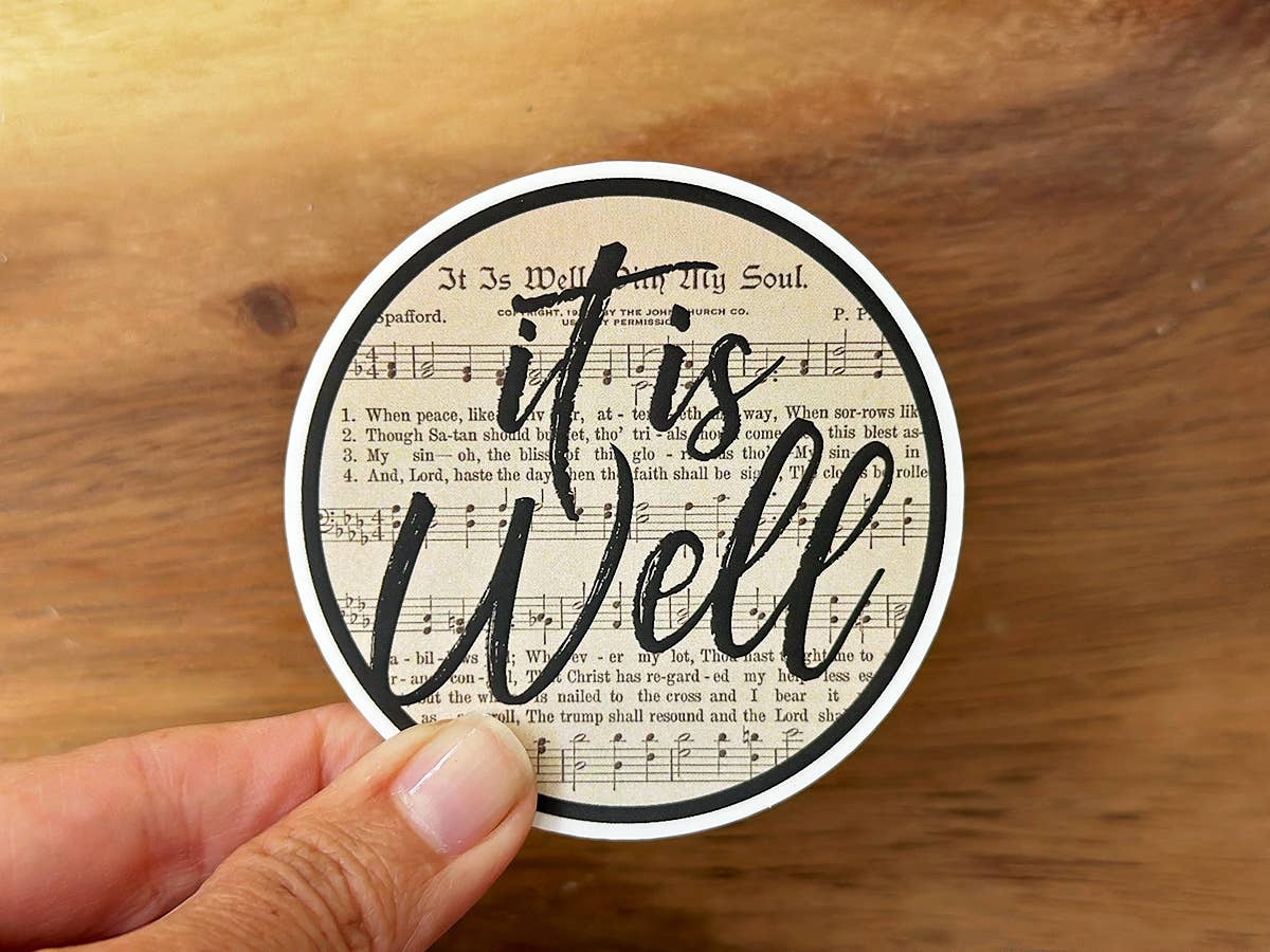 It Is Well With My Soul (Nostalgic) | Christian Hymn Sticker