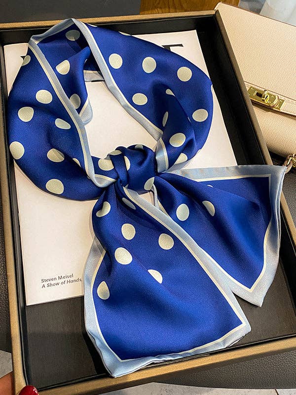 Cozy Polka Dot Tie-Dye Scarf for Winter Warmth