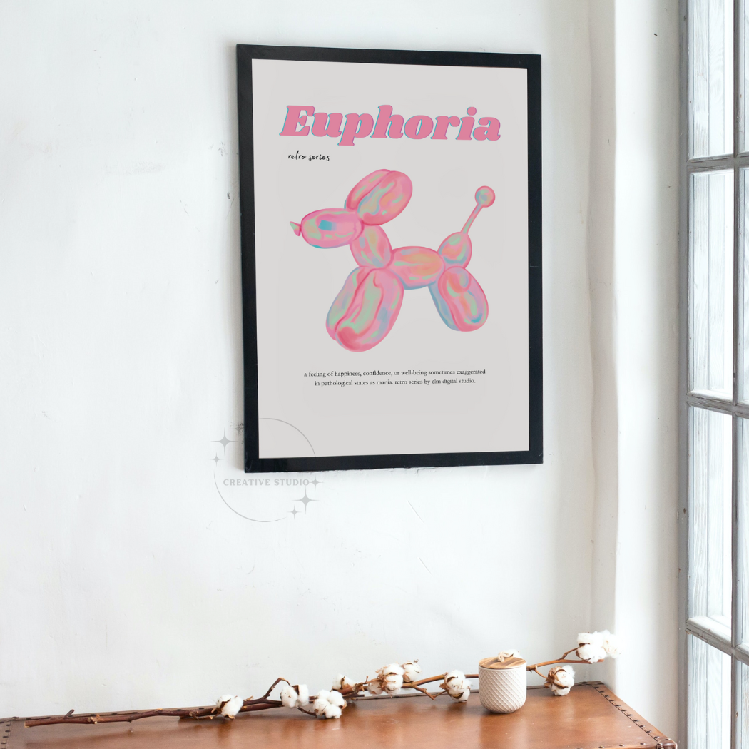 Pink Nostalgic Euphoria Wall Art Prints