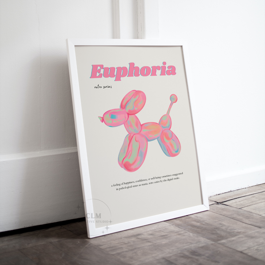 Pink Nostalgic Euphoria Wall Art Prints