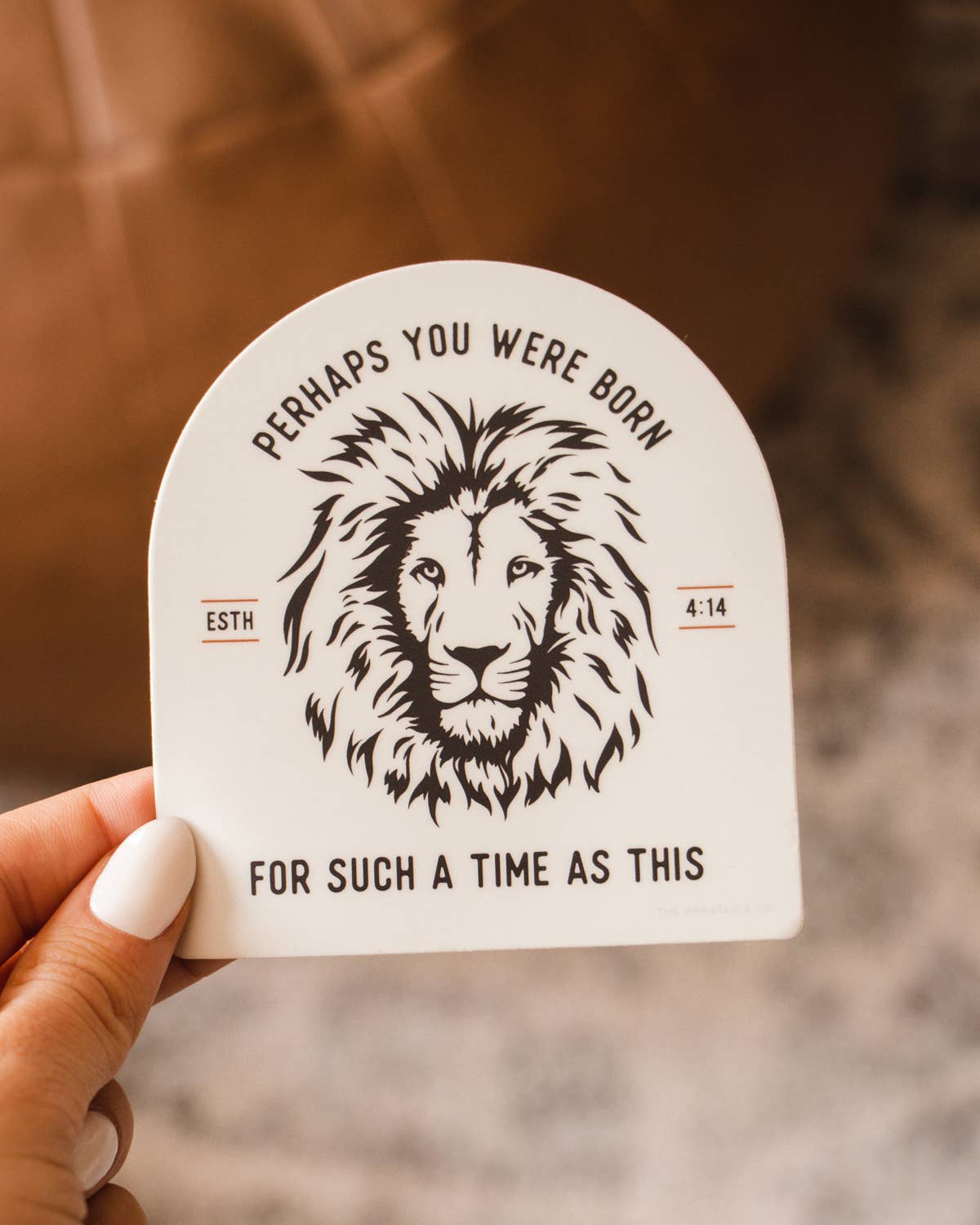 For Such a Time as This Esther Lion Sticker - Ivory